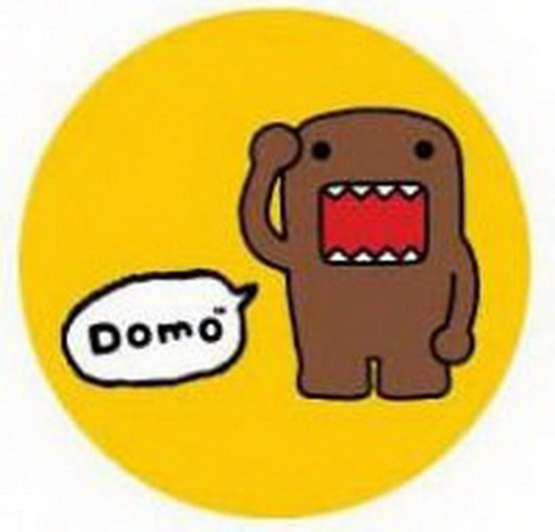 Domo-Kun Saluting Button DB3827