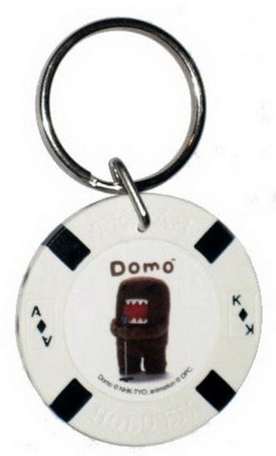 Domo-Kun Singing Star Poker Chip Keychain