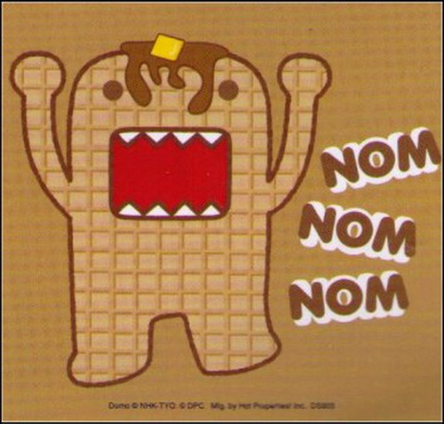 Domo-Kun Waffle Nom Nom Sticker DS903
