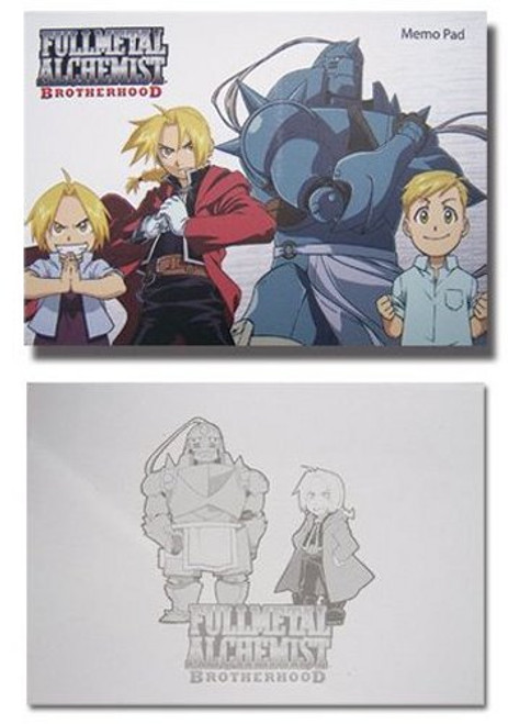 Full Metal Alchemist Brotherhood Anime Sticky Notes Memo Pad GE-6400