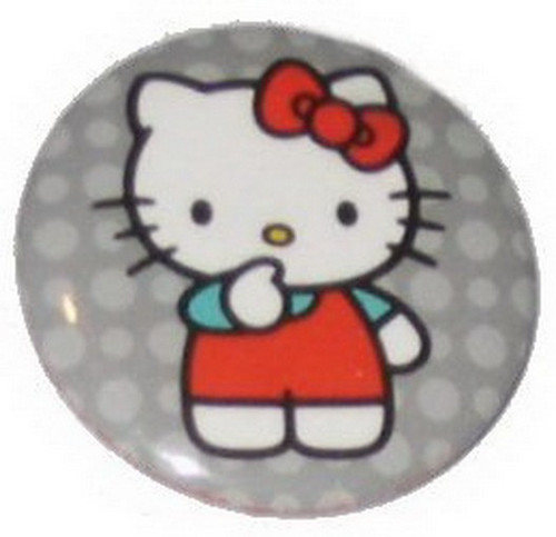 Hello Kitty Thumb In Mouth Button