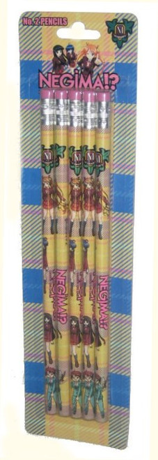 Negima Characters Anime Pencil Pack - (5 Pencils)