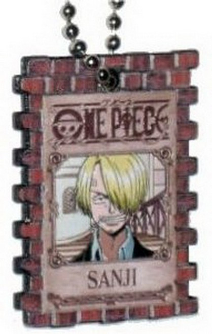 One Piece Wanted Portrait Sanji Charm Keychain