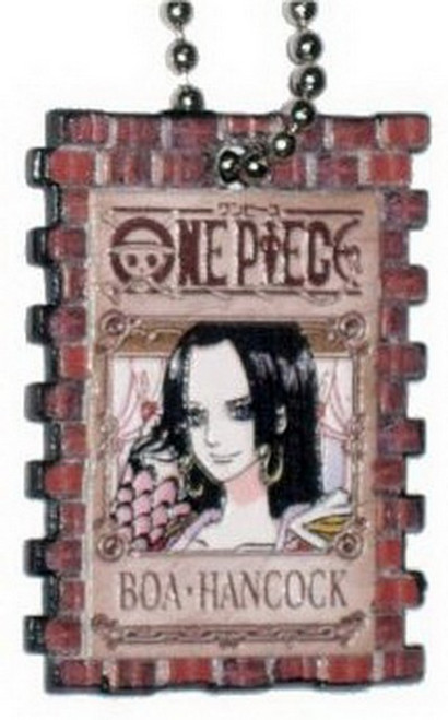 One Piece Wanted Portrait Boa Hancock Bandai Charm Keychain