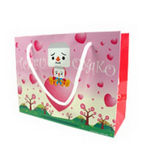 ToFu-Oyako Pink Heart Trees Paper Bag DVR0602