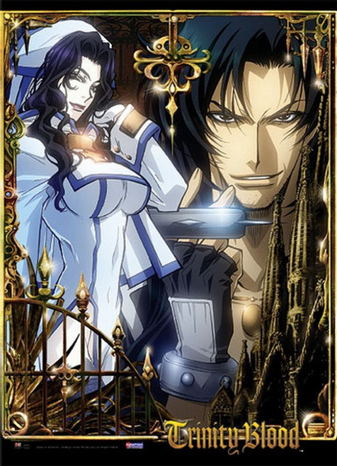 Trinity Blood Leon Noelle Cloth Wall Scroll Poster GE-9750