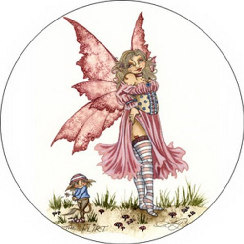 Amy Brown Flirt Fairy Button B-0314
