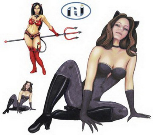 Dan Morris Catwoman Sticker Set