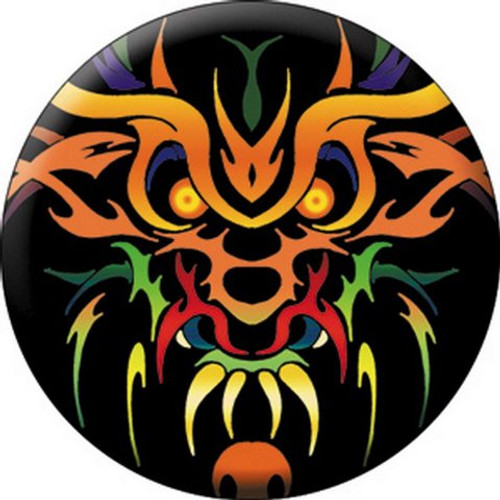 Dragons Tribal Colored Dragon Button B-3802