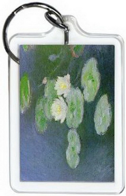 Monet Waterlillies Lucite Keychain 65671KR