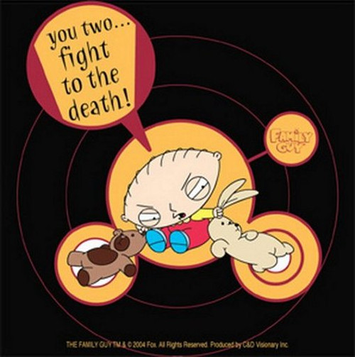 Family Guy Stewie Fight To The Death Sticker S-FG-0016