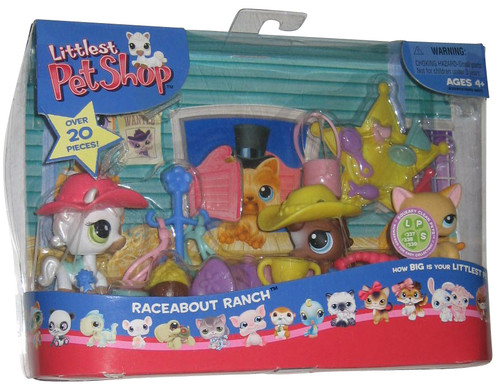 Littlest Pet Shop Raceabout Ranch Squeaky Clean Toy Figure Set 337 338 339