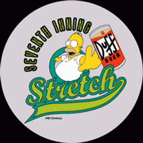 Simpsons 7th Inning Stretch Button SB86