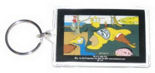 Simpsons Melting Lucite Keychain SK173