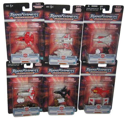 Transformers Universe MicroMasters Aerialbots Series IV Figure Set - (Lot of 6)