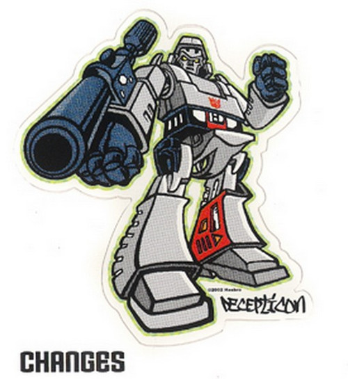 Transformers Megatron Decepticon Hip Hop Sticker 78-182