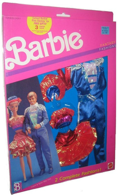 Barbie Fantasy Fashions Vintage (1989) - Barbie & Ken Dance Date Outfits