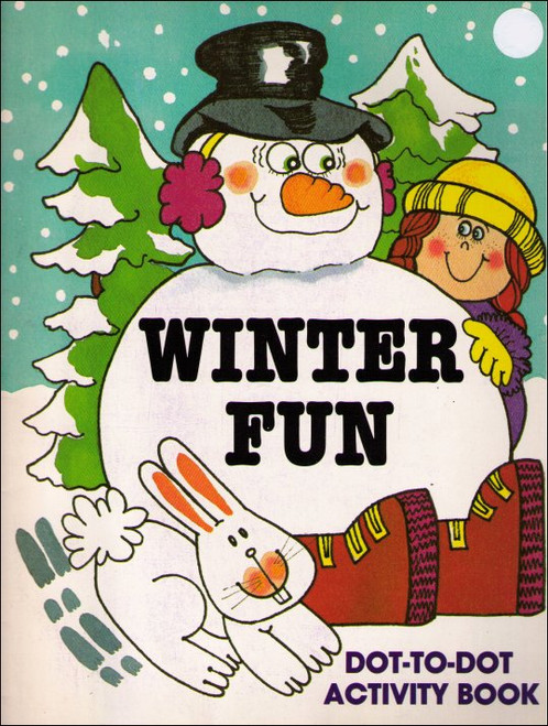 Winter Fun Dot-To-Dot Vintage (1983) Activity Book - (Barbara Soloff-Levy)