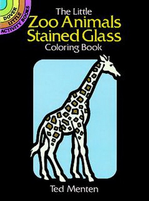 The Little Zoo Animals Zebra Stained Glass Coloring Book