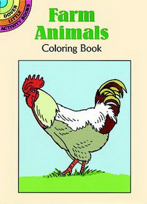 Farm Animals Pony Lamb Bunny Rabbit Chik Coloring Book