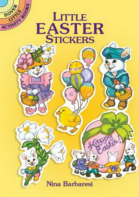 Little Easter Chicks Bunnies Eggs Sticker Set - 24 Stickers