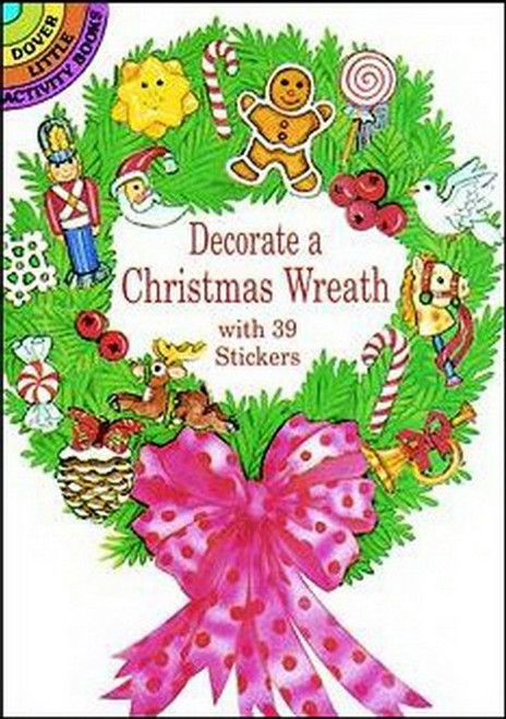 Decorate a Christmas Wreath Sticker Set - 39 Stickers