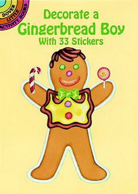 Decorate a Gingerbread Boy Sticker Set - 33 Stickers