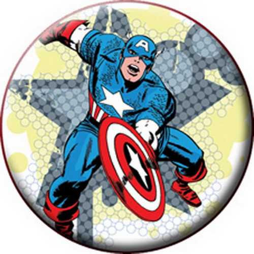 Marvel Comics Captain America Star Button B-5152