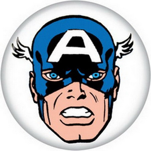 Marvel Comics Captain America Face Button 81740