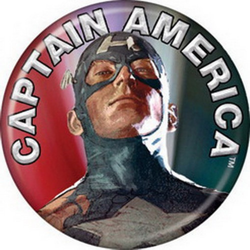 Marvel Comics Captain America Licensed 1.25 Inch Button 81896