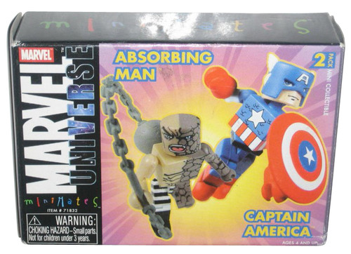 Marvel Comics MiniMates Series 5 Captain America & Absorbing Man Figure Set
