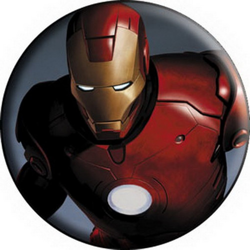 Marvel Comics Iron Man Face Button B-IRN-0002