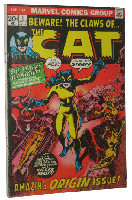 Marvel Comics The Cat 20cents Vintage 1972 Comic Book - (Beware The Claws)