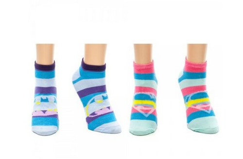 Super Girl & Bat Girl Ankle Socks GLBTM4