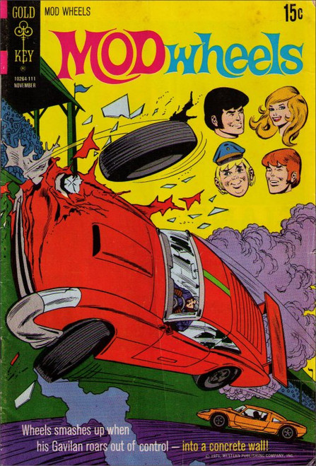 Mod Wheels 15c Gold Key November (1971) Vintage Comic Book