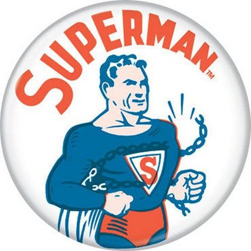 DC Comics Superman Chains Classic Licensed 1.25 Inch Button 81756