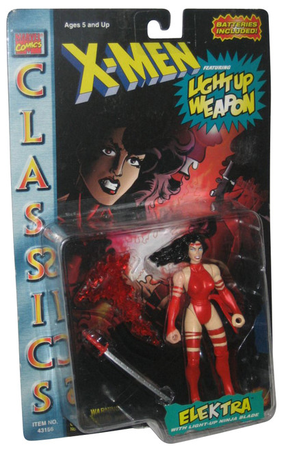 Marvel Comics X-Men Classics Elektra Toy Biz Figure w/ Light Up Ninja Blade