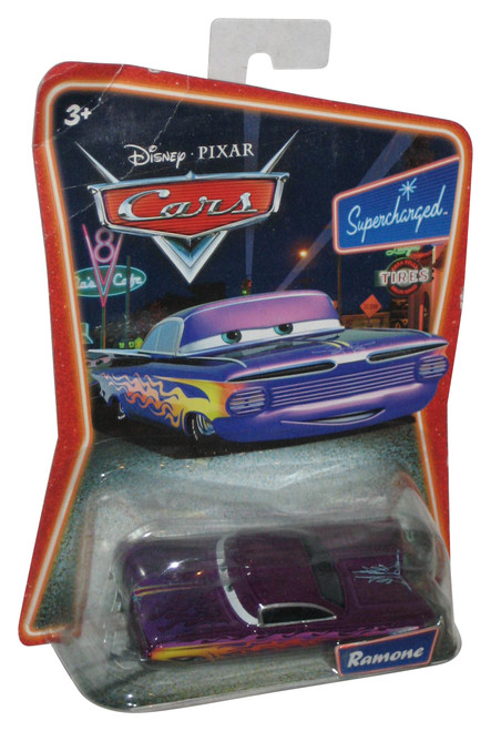 Disney Pixar Cars Movie Purple Ramone Supercharged Die Cast Toy Car - (Creased Card)