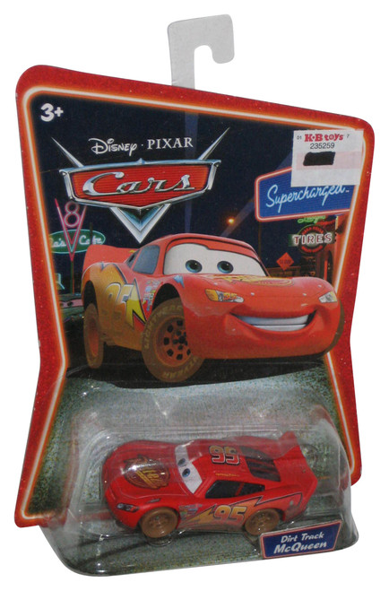 Disney Pixar Cars Movie Lightning McQueen Dirt Track Supercharged Die Cast Toy Car