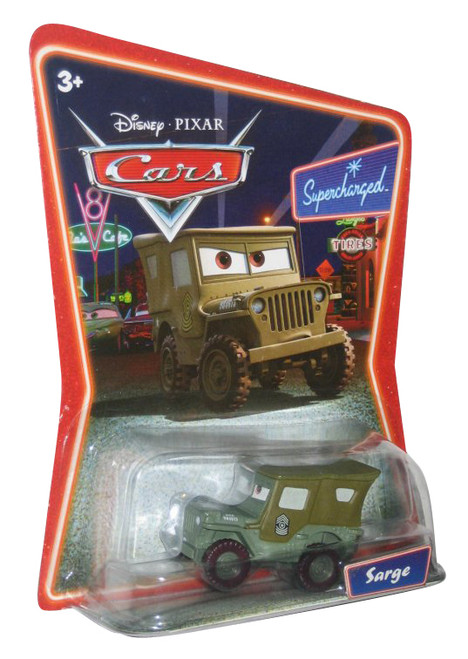 Disney Pixar Cars Sarge Supercharged Mattel Die-Cast Toy Car