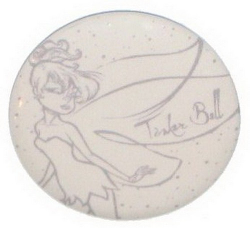 Disney Fairies Tinker Bell Drawn Button