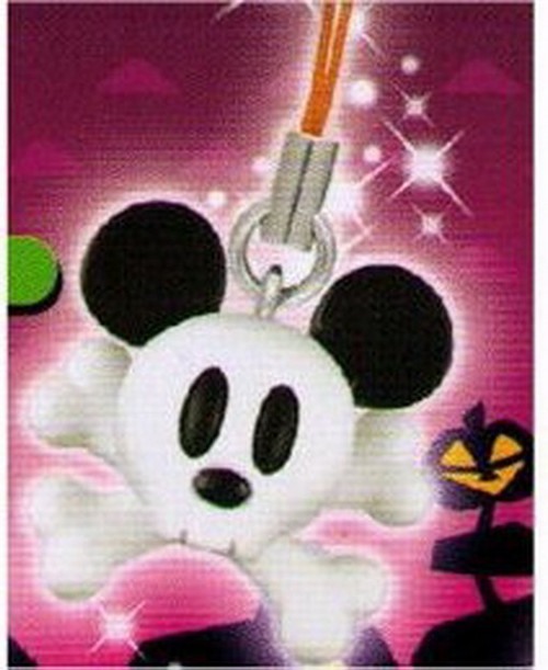 Mickey Mouse Skull & Bones Charm Keychain