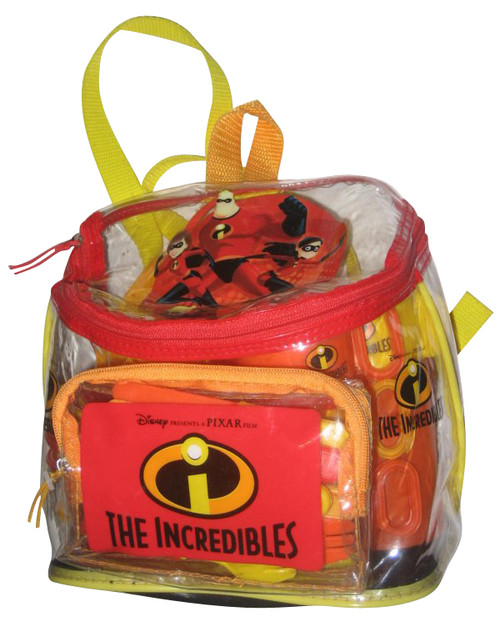 Disney Pixar The Incredibles Play Dish Toy Set & Backpack