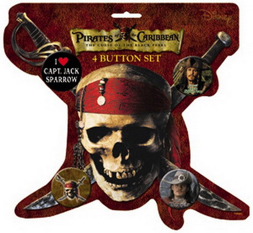 Pirates of The Caribbean Button Set B-DIS-0071