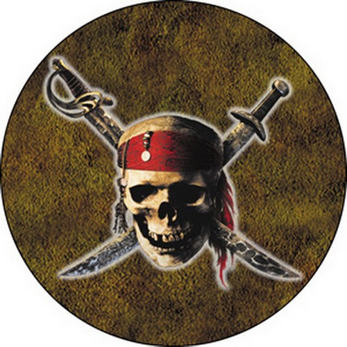 Pirates of The Caribbean Skull Button B-DIS-0548