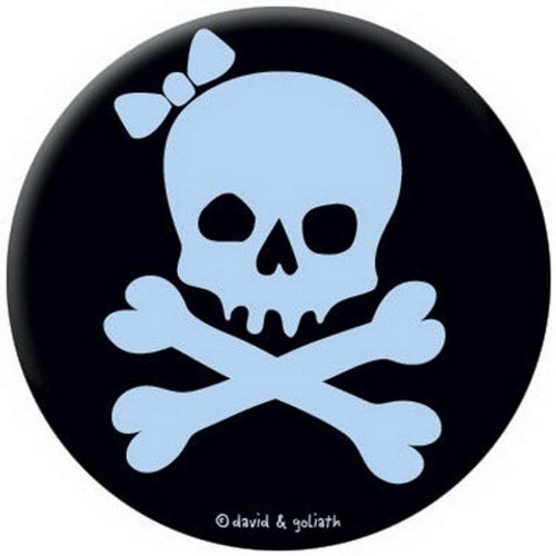 David and Goliath Skully Skeleton Button 81279