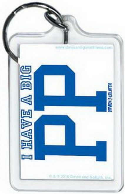 David and Goliath Have A Big PP Lucite Keychain 65736KEY