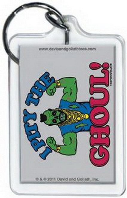 David and Goliath Pity The Ghoul Lucite Keychain 65780KR