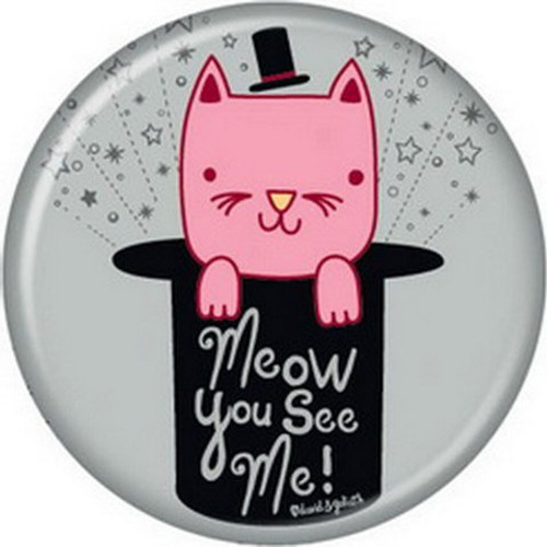 David and Goliath Meow You See Me Button 81767