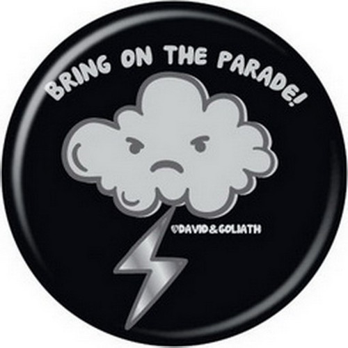David and Goliath Storm Cloud Parade Button 81850
